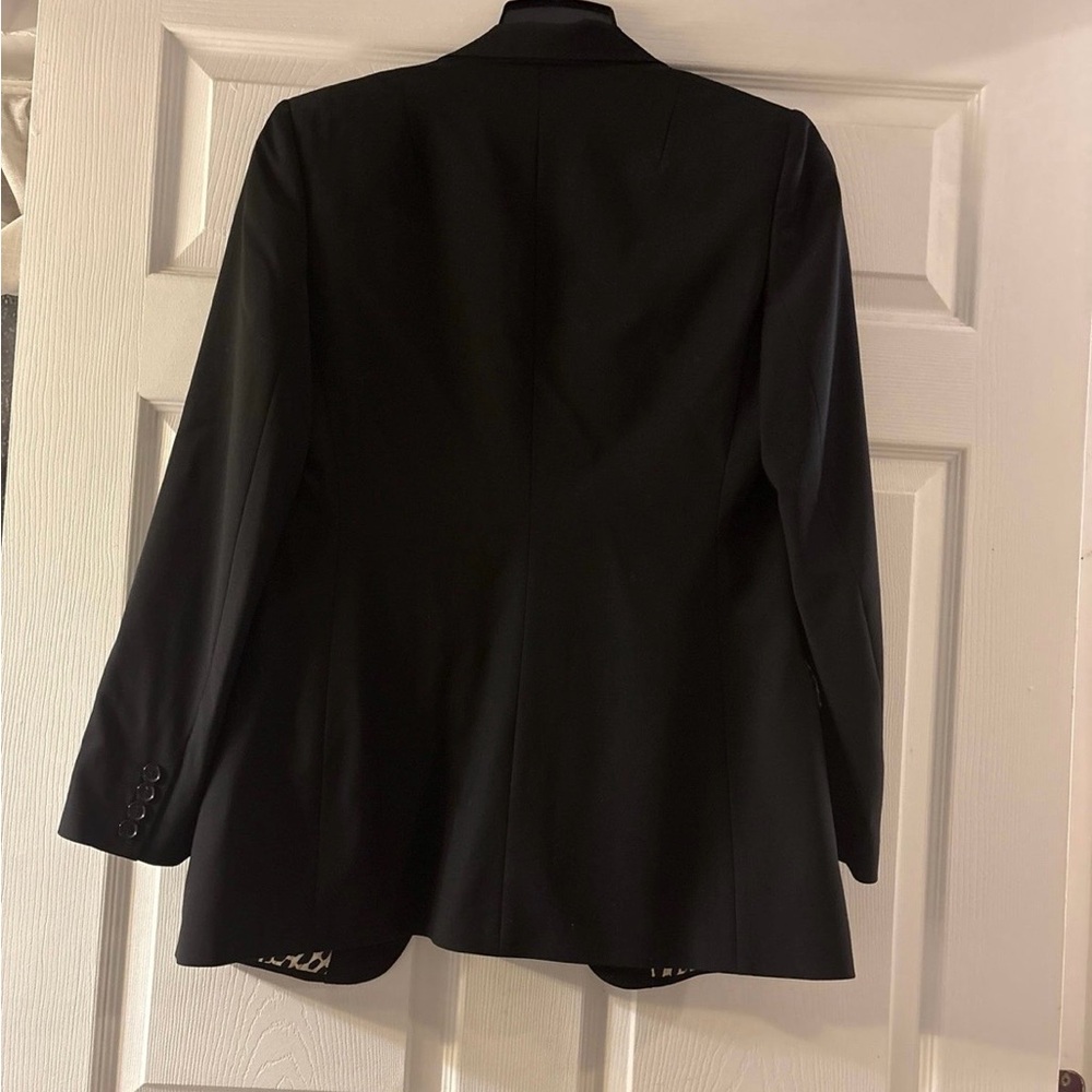 Dolce & Gabbana Black Blazer with Leopard Print Lining - Picture 5 of 9